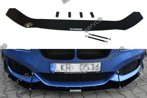 Prelungire splitter bara fata Bmw Seria 1 F20 F21 M-Power Facelift 2015- v6 - Maxton Design