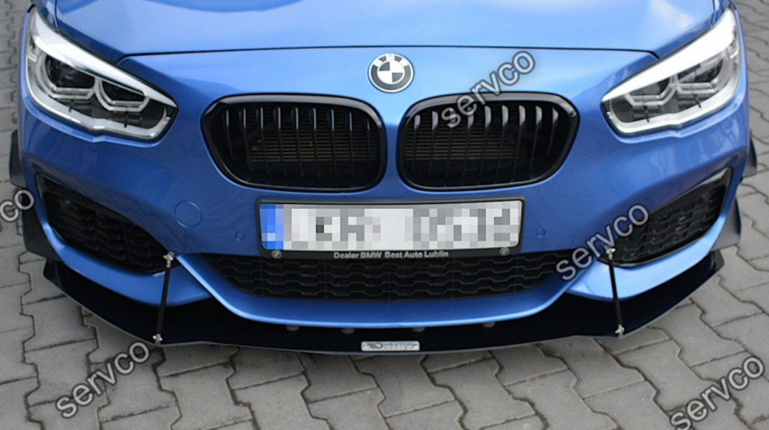 Prelungire splitter bara fata Bmw Seria 1 F20 F21 M-Power Facelift 2015- v6 - Maxton Design