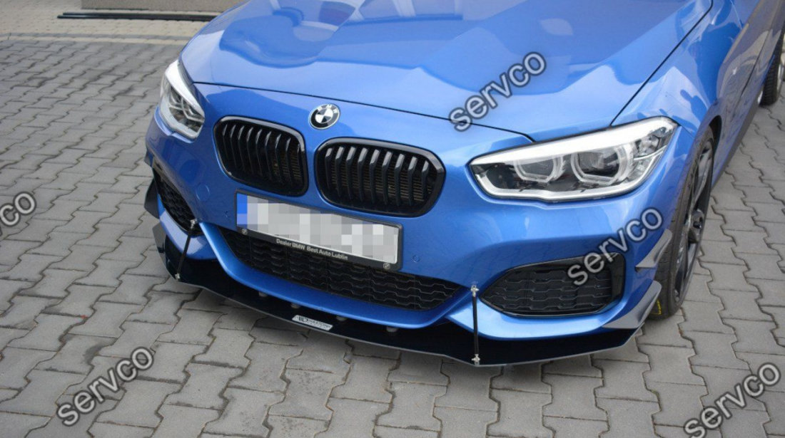 Prelungire splitter bara fata Bmw Seria 1 F20 F21 M-Power Facelift 2015- v6 - Maxton Design