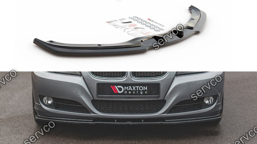 Prelungire splitter bara fata Bmw Seria 3 E90 E91 Facelift 2008-2011 v5 - Maxton Design