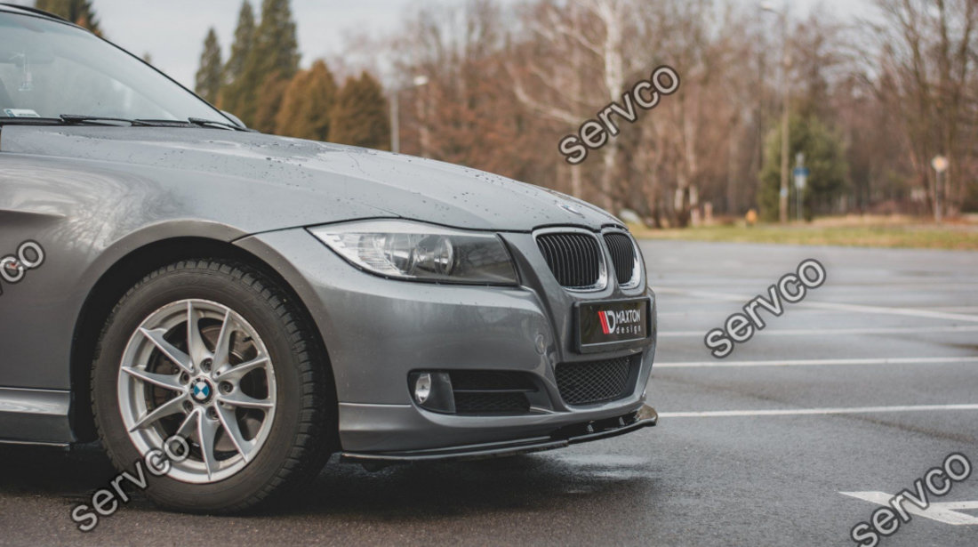 Prelungire splitter bara fata Bmw Seria 3 E90 E91 Facelift 2008-2011 v5 - Maxton Design