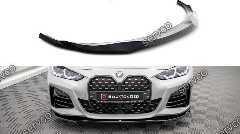 Prelungire splitter bara fata Bmw Seria 4 G26 Gran Coupe M-Pachet 2021- v1 - Maxton Design