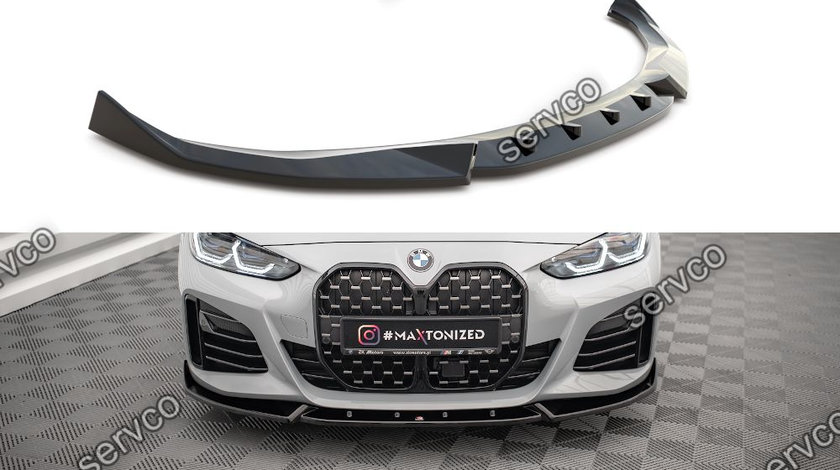 Prelungire splitter bara fata Bmw Seria 4 G26 Gran Coupe M-Pachet 2021- v2 - Maxton Design