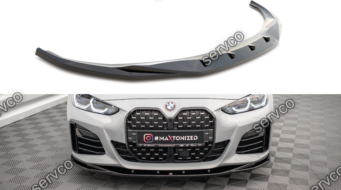 Prelungire splitter bara fata Bmw Seria 4 G26 Gran Coupe M-Pachet 2021- v3 - Maxton Design