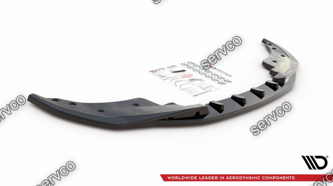 Prelungire splitter bara fata Bmw Seria 4 M-Pack G22 2020- v1 - Maxton Design