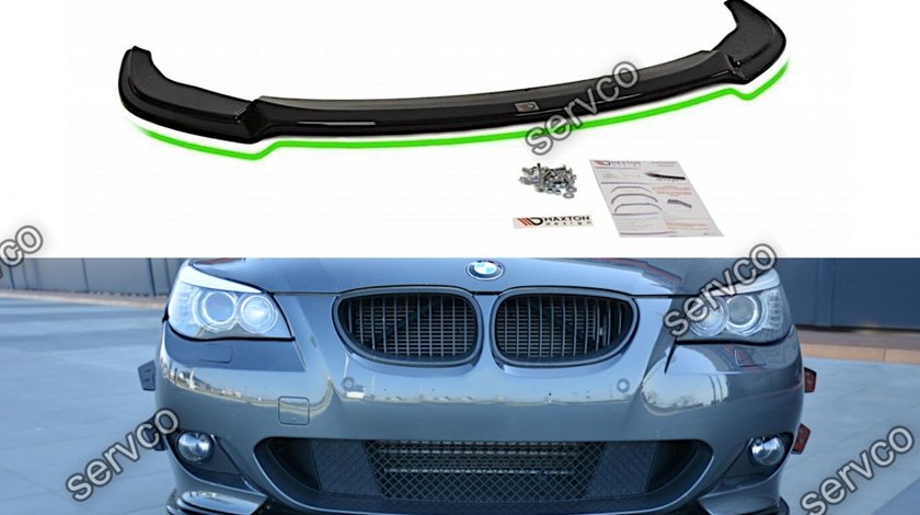 Prelungire splitter bara fata Bmw Seria 5 E60 E61 M-Pachet 2003-2010 v4 - Maxton Design