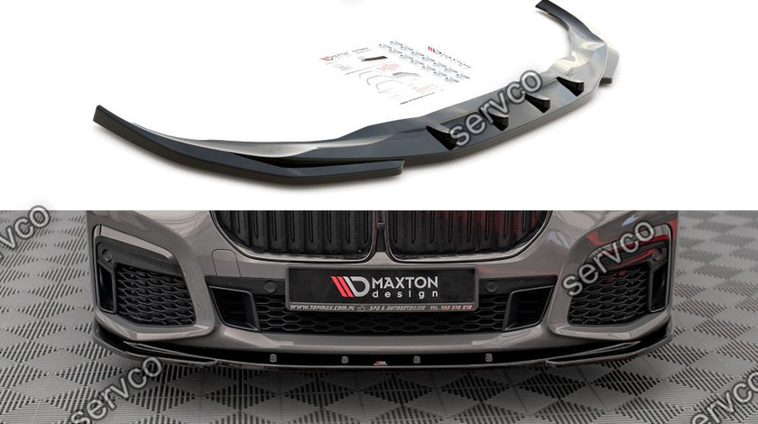 Prelungire splitter bara fata Bmw Seria 7 G11 M-Pack Facelift 2019- v3 - Maxton Design