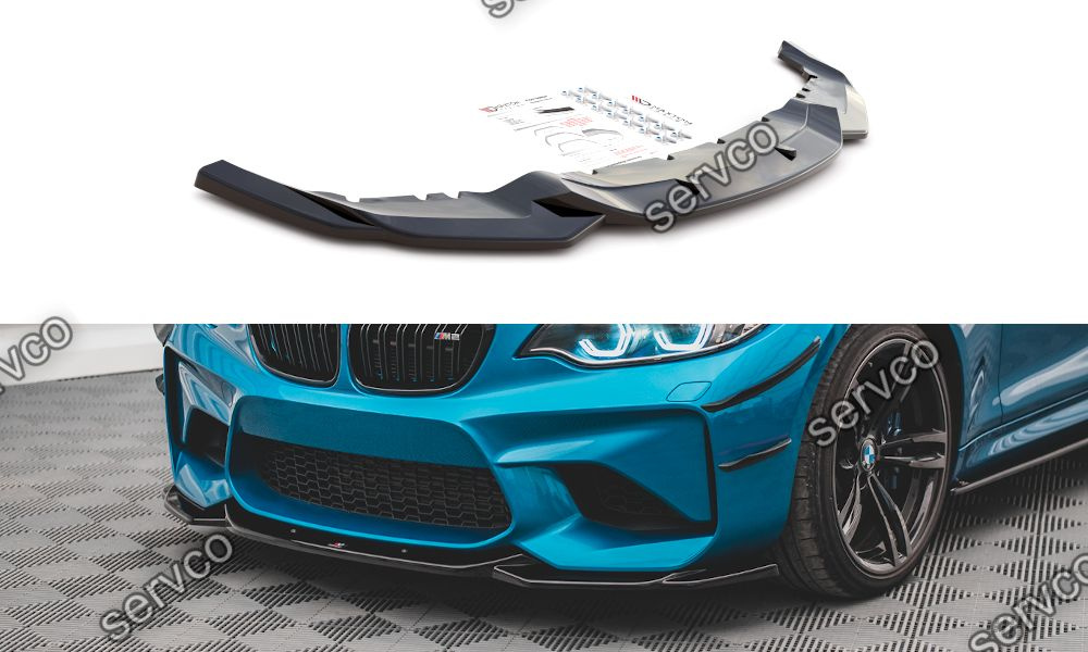 Prelungire splitter bara fata Bmw Seria M2 F87 2016-2020 v3 - Maxton Design