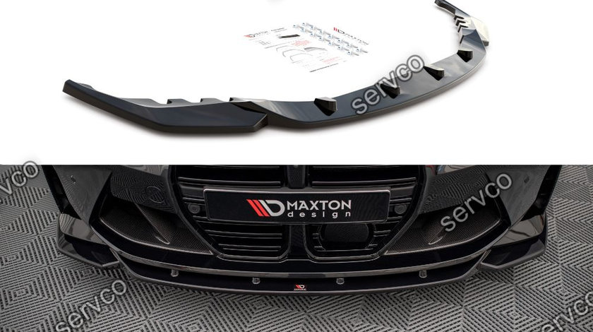 Prelungire splitter bara fata Bmw Seria M4 G82 2021- v2 - Maxton Design