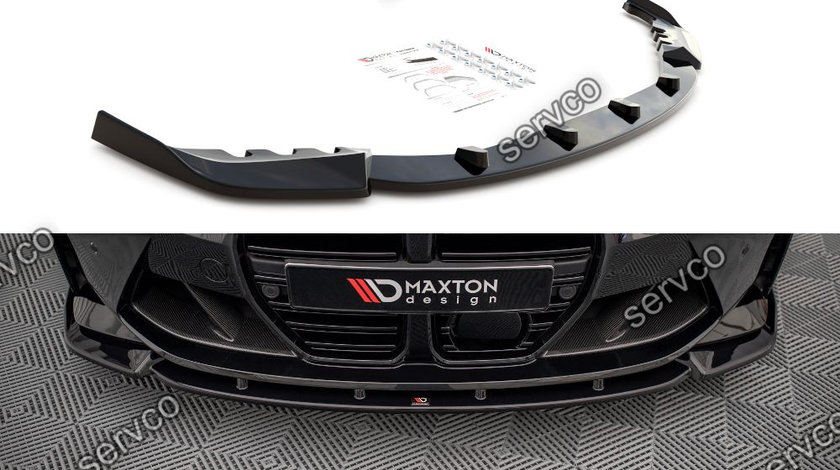 Prelungire splitter bara fata Bmw Seria M4 G82 2021- v3 - Maxton Design