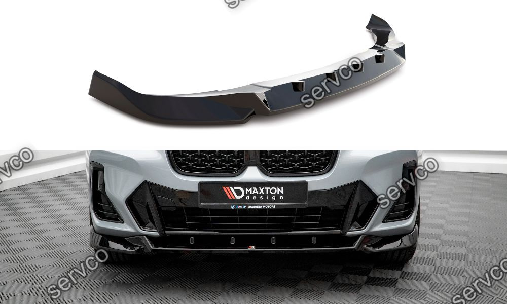 Prelungire splitter bara fata Bmw X4 G02 M-Pack Facelift 2021- v3 - Maxton Design