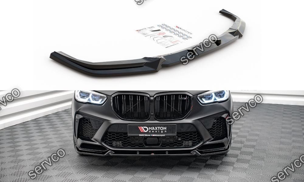 Prelungire splitter bara fata Bmw X5M F95 2018- v1 - Maxton Design