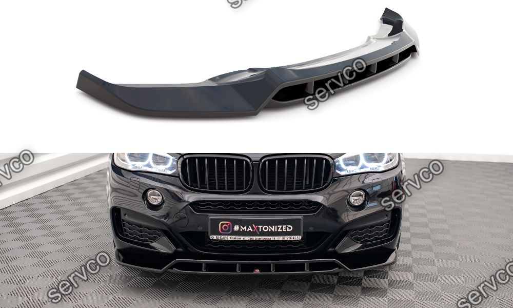 Prelungire splitter bara fata Bmw X6 F16 M-Pachet 2014-2019 v2 - Maxton Design