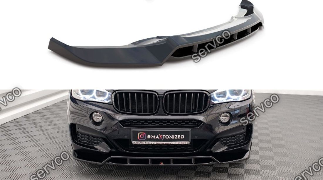 Prelungire splitter bara fata Bmw X6 F16 M-Pachet 2014-2019 v2 - Maxton Design