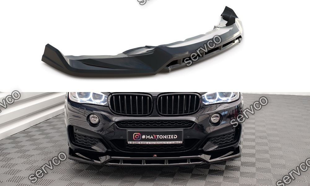 Prelungire splitter bara fata Bmw X6 F16 M-Pachet 2014-2019 v3 - Maxton Design