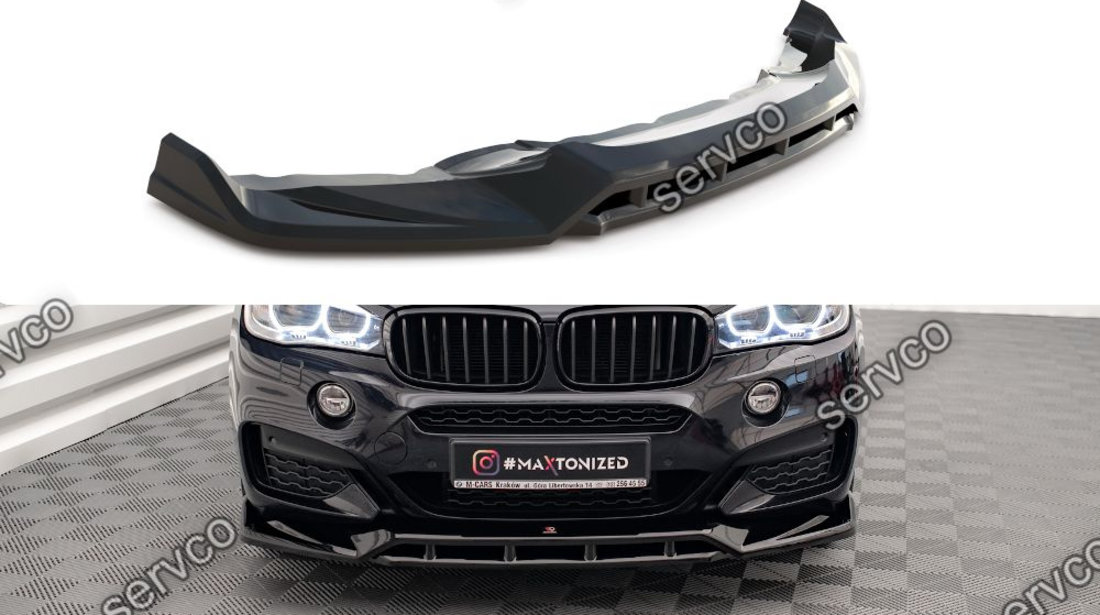 Prelungire splitter bara fata Bmw X6 F16 M-Pachet 2014-2019 v3 - Maxton Design