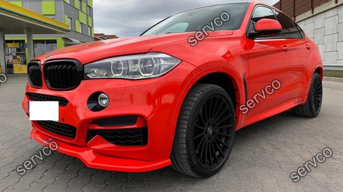 Prelungire splitter bara fata Bmw X6 F16 Mpack 2015- v1 - Maxton Design