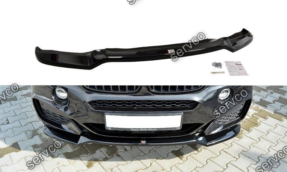 Prelungire splitter bara fata Bmw X6 F16 Mpack 2015- v1 - Maxton Design