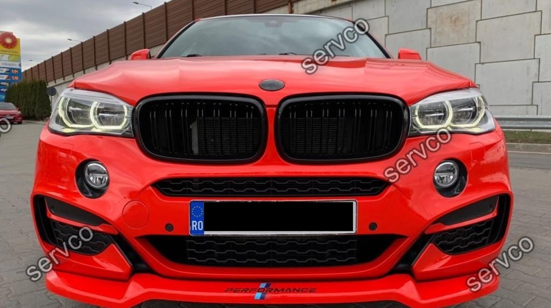 Prelungire splitter bara fata Bmw X6 F16 Mpack 2015- v1 - Maxton Design