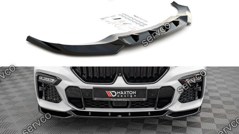 Prelungire splitter bara fata Bmw X6 M-Pack G06 2019- v1 - Maxton Design