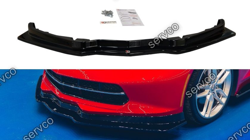 Prelungire splitter bara fata Chevrolet Corvette c7 2014- v1 - Maxton Design