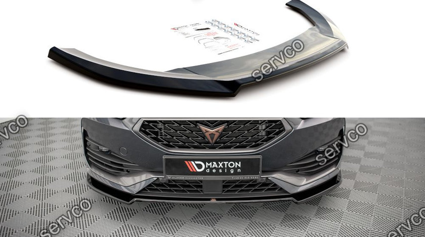 Prelungire splitter bara fata Cupra Leon Mk1 2020- v2 - Maxton Design