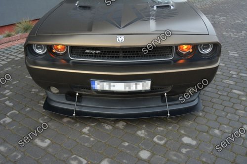 Prelungire splitter bara fata Dodge Challenger Mk3 Phase-i SRT8 Coupe 2008-2014 v2 - Maxton Design