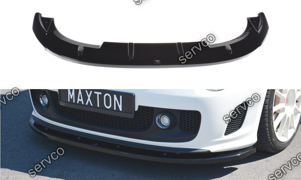 Prelungire splitter bara fata Fiat 500 Abarth Mk1 2008-2012 v4 - Maxton Design