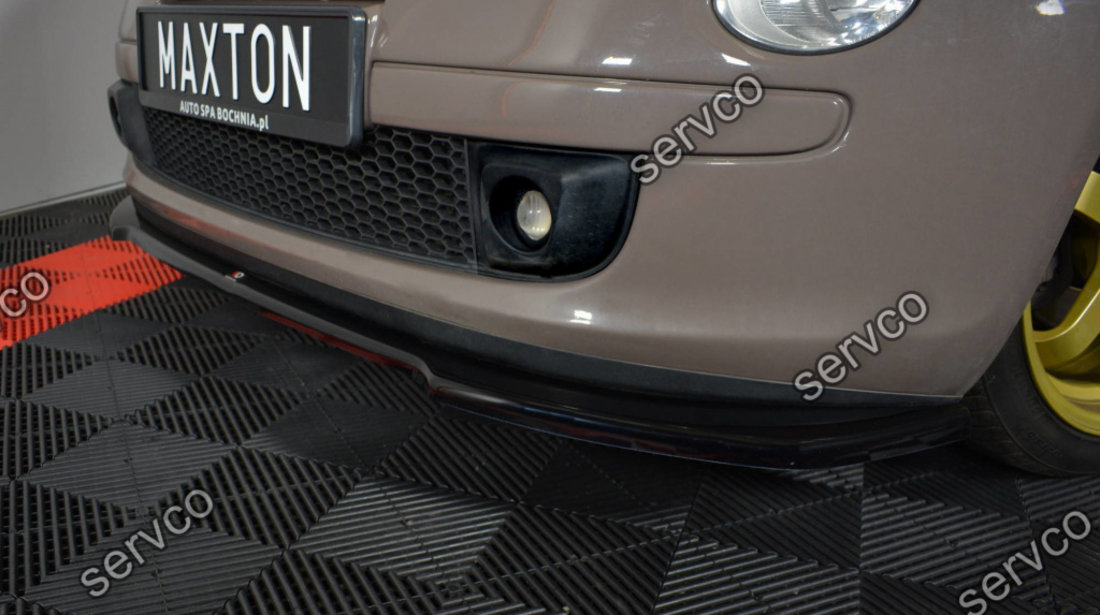 Prelungire splitter bara fata Fiat 500 Hatchback 2007-2014 v3 - Maxton Design