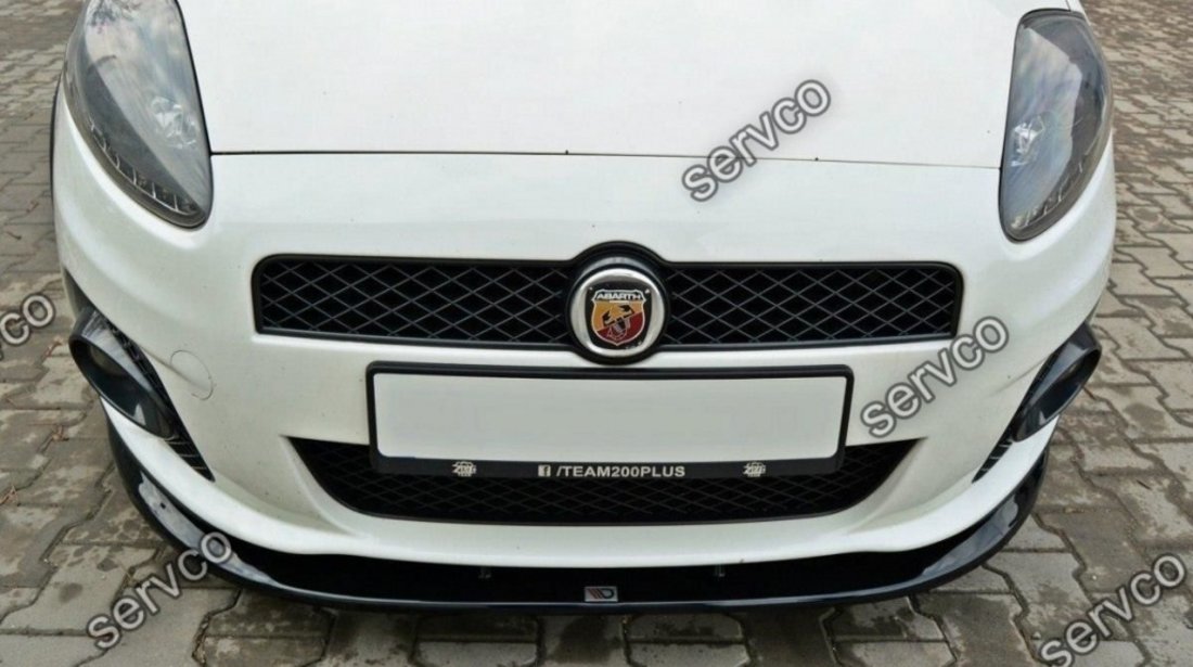 Prelungire splitter bara fata Fiat Grande Punto Abarth 2007-2010 v4 - Maxton Design