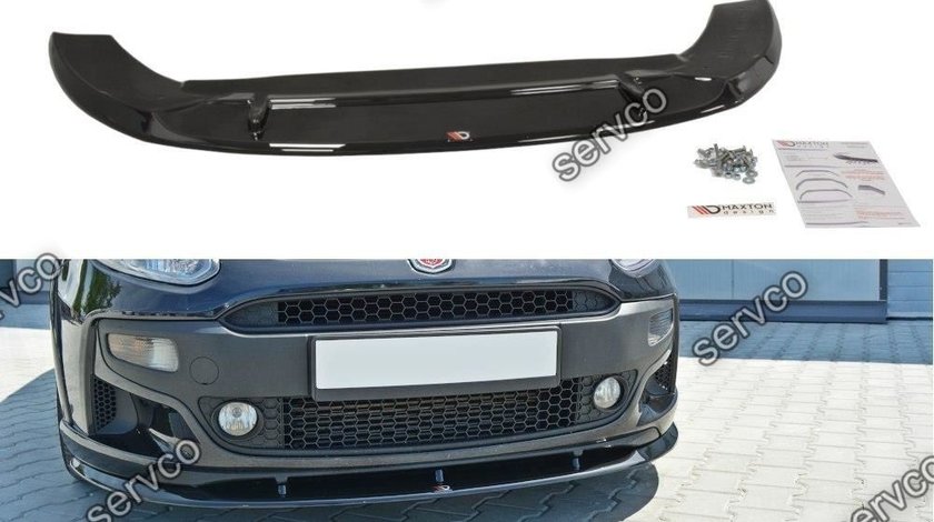 Prelungire splitter bara fata Fiat Grande Punto Evo Abarth 2010-2014 v5 - Maxton Design