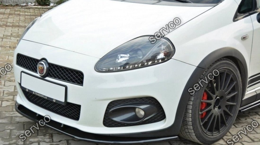 Prelungire splitter bara fata Fiat Grande Punto Abarth 2007-2010 v4 - Maxton Design