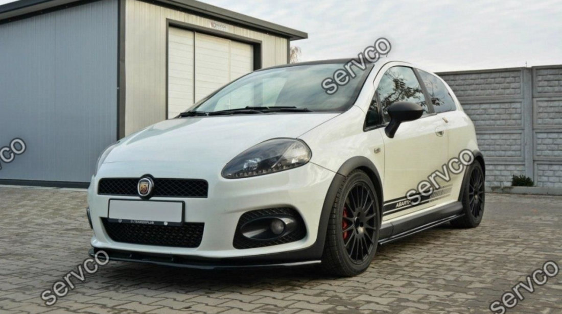 Prelungire splitter bara fata Fiat Grande Punto Abarth 2007-2010 v4 - Maxton Design