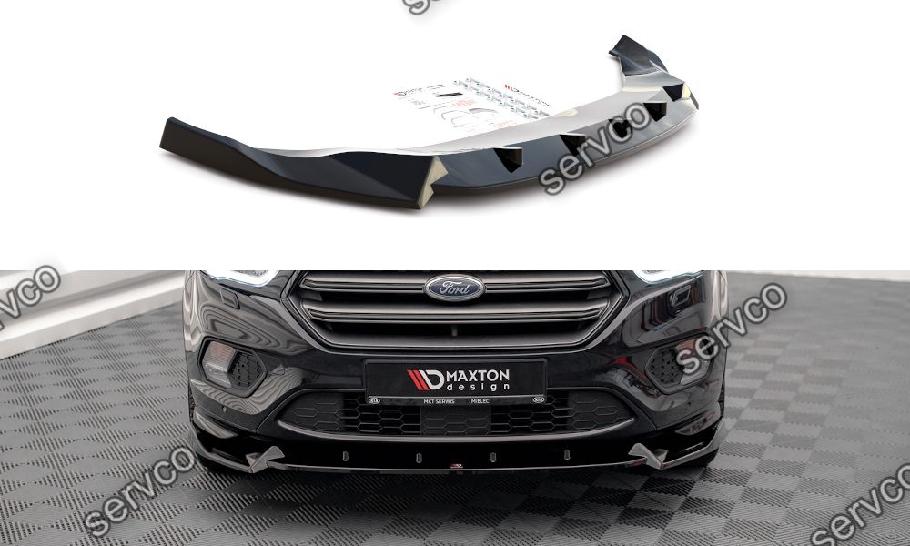 Prelungire splitter bara fata Ford Escape ST-Line Mk3 2012-2019 v3 - Maxton Design
