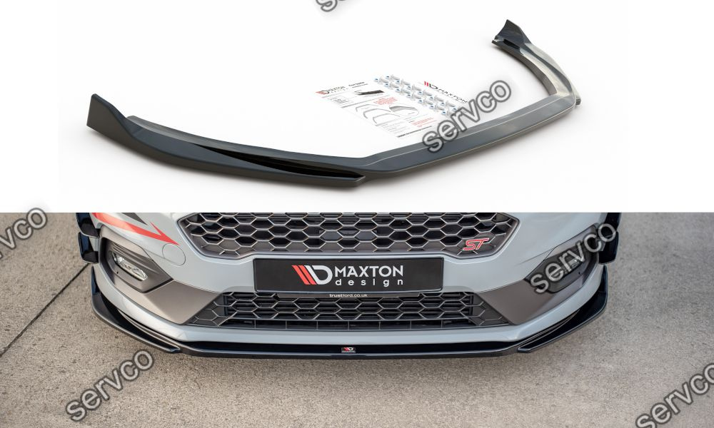 Prelungire splitter bara fata Ford Fiesta Mk 8 ST 2018- v18 - Maxton Design