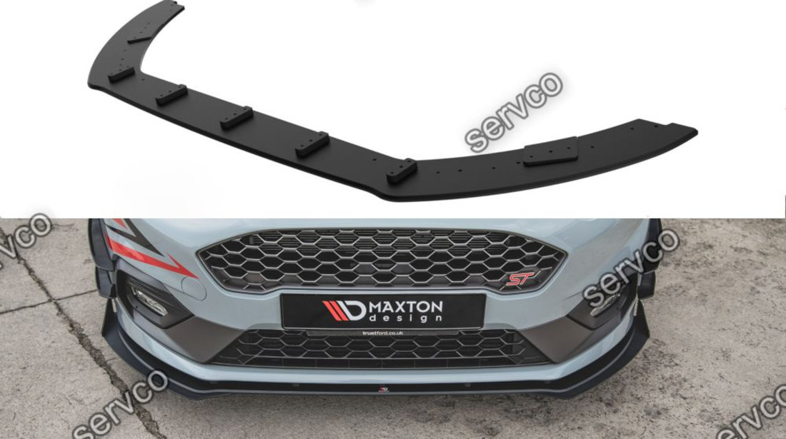 Prelungire splitter bara fata Ford Fiesta Mk 8 ST ST-Line 2017- v23 - Maxton Design