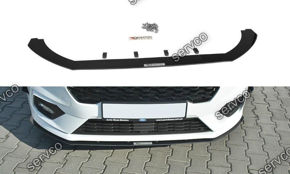Prelungire splitter bara fata Ford Fiesta Mk 8 ST-Line 2018- v2 - Maxton Design