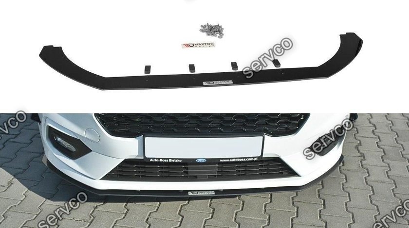 Prelungire splitter bara fata Ford Fiesta Mk 8 ST-Line 2018- v2 - Maxton Design