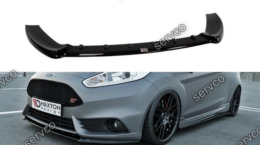 Prelungire splitter bara fata Ford Fiesta Mk7 ST Facelift Cupra 2013-2016 v12 - Maxton Design