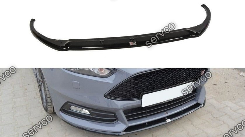 Prelungire splitter bara fata Ford Focus 3 Cupra ST Facelift 2015-2018 v10 - Maxton Design