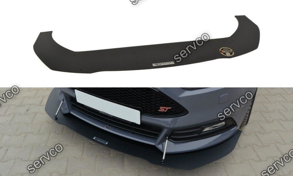 Prelungire splitter bara fata Ford Focus 3 ST Facelift 2015-2018 v7 - Maxton Design