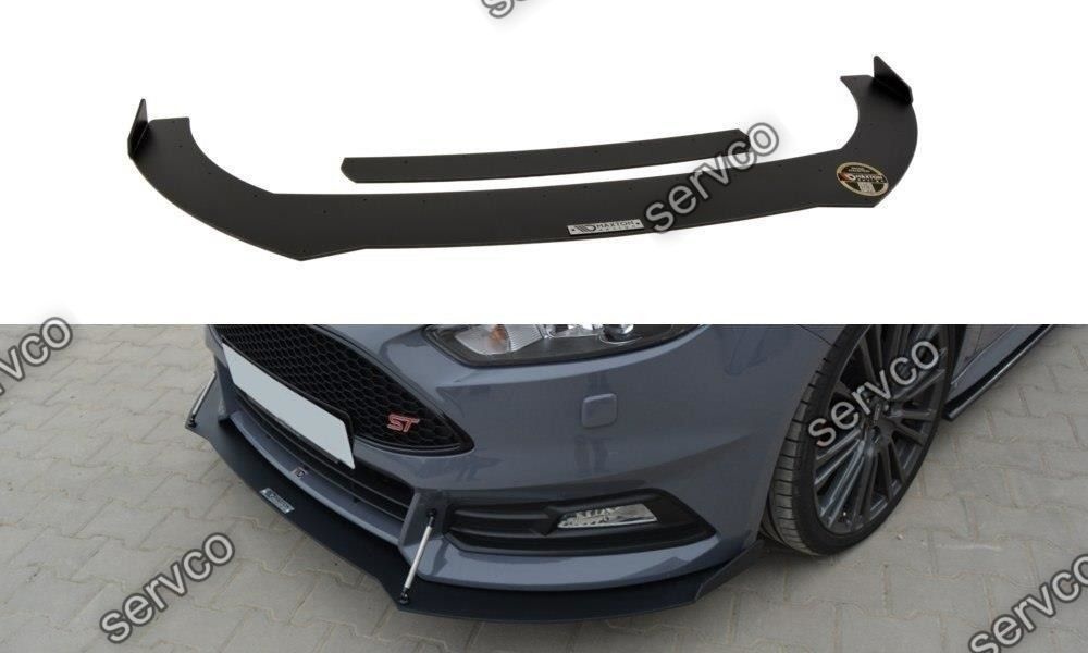 Prelungire splitter bara fata Ford Focus 3 ST Facelift 2015-2018 v8 - Maxton Design