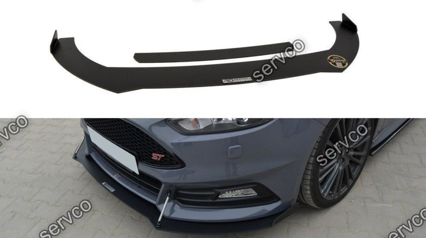 Prelungire splitter bara fata Ford Focus 3 ST Facelift 2015-2018 v8 - Maxton Design