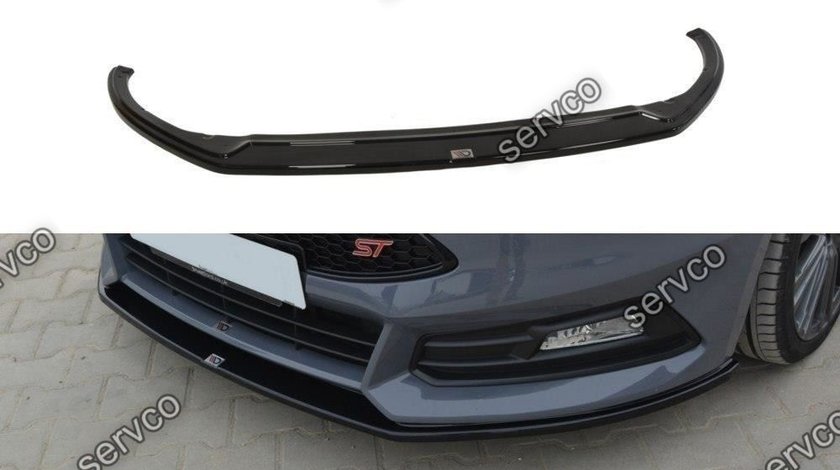 Prelungire splitter bara fata Ford Focus 3 ST Facelift 2015-2018 v15 - Maxton Design