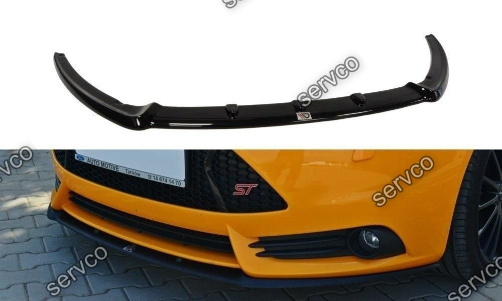 Prelungire splitter bara fata Ford Focus 3 ST Cupra 2011-2015 v3 - Maxton Design