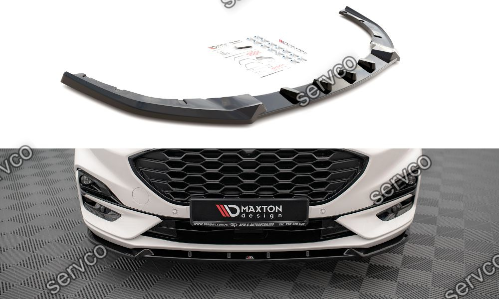 Prelungire splitter bara fata Ford Kuga ST-Line Mk3 2019- v1 - Maxton Design