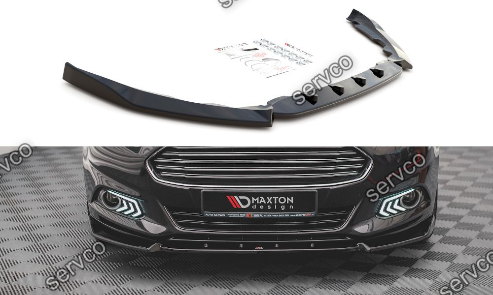 Prelungire splitter bara fata Ford Mondeo Mk5 2014-2019 v4 - Maxton Design