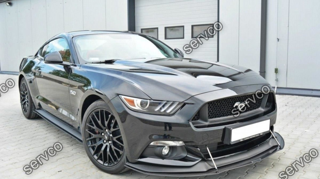 Prelungire splitter bara fata Ford Mustang Mk6 GT 2015-2020 v3 - Maxton Design