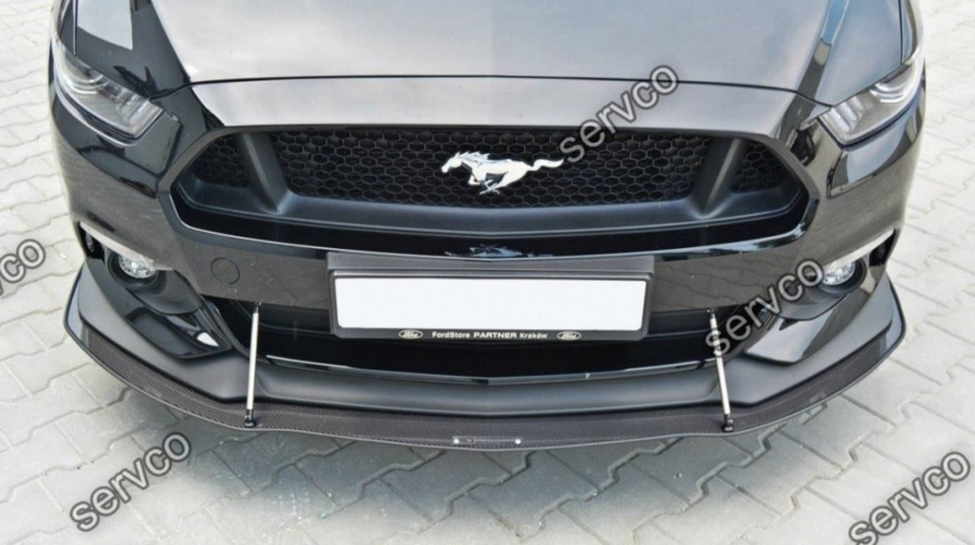 Prelungire splitter bara fata Ford Mustang Mk6 GT 2015-2020 v3 - Maxton Design
