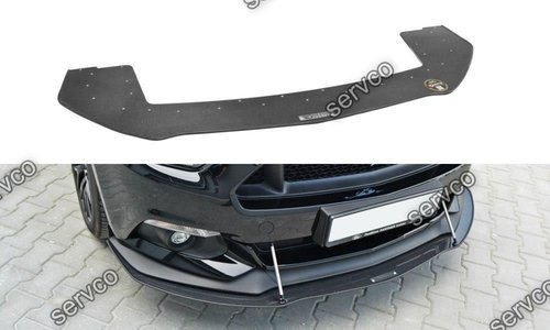 Prelungire splitter bara fata Ford Mustang Mk6 GT 2015-2020 v3 - Maxton Design